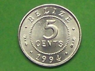 Belize 1994 5 Cents Uncirculated Coin Km115