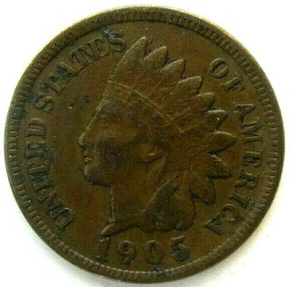 Usa Coins,  One Cent 1905,  Indian Head Cent