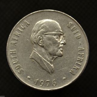 South Africa 50 Cents (president Jacobus Fouché) 1976.  Vf.  Km96