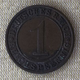 Germany 1 Pfennig Reich 1931 A Deutschesreich Foreign Coin