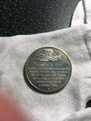 sterling silver paul revere.  925 silver 14.  5 grams round 2