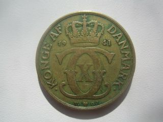 1941 Denmark 2 Kroner Key Date