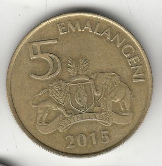 Swaziland 5 Emalangeni 2015 Shield 243h By Coinmountain