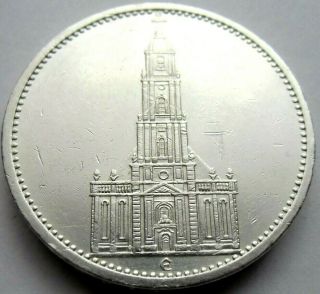 (235) Xxrare German Silver Coin 5 Reichsmark 1934 E