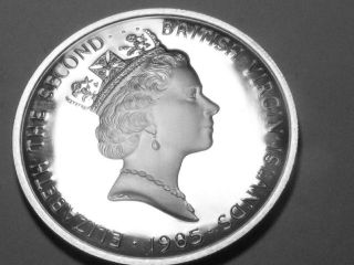 Bu 1985 British Virgin Islands Silver Proof 20 Dollar Coin 210