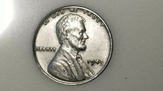 1943 Steel Penny Slabbed Coin