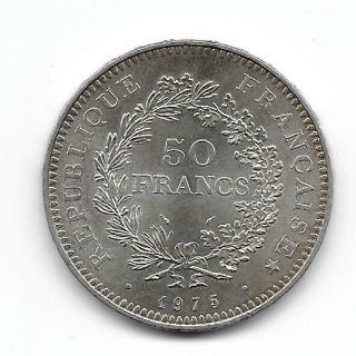 France:50 Francs 1975 Silver Xf (see Scans)