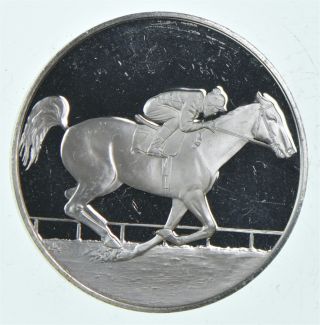 Sterling Silver - Willie Shoemaker - 0.  925 Silver - 11.  3 Grams Round 273