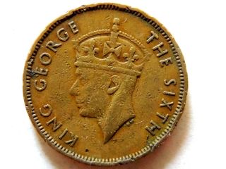 1950 Hong Kong Ten (10) Cents Coin