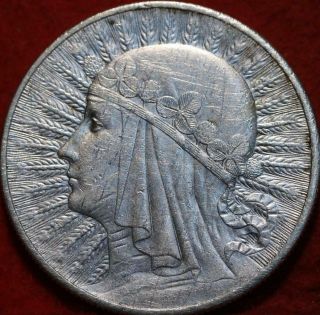 1932 Poland 10 Zlotych Silver Foreign Coin