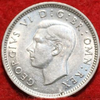 1937 Great Britain 3 Pence Silver Foreign Coin
