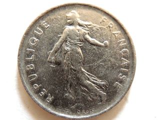 1971 France Five (5) Francs Coin