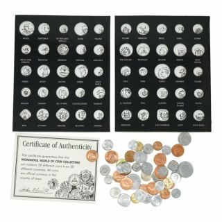 Wonderful World Of Coin Album For Collectors Includes 50 Coins From 50 Countries