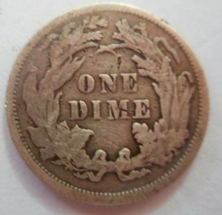 United States 1877 One Dime Average Circulated