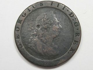 1797 Great Britain Penny.  King George Iii.  4