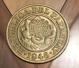 1948 Uncirculated Paraguay 1 Centimo - World Coin