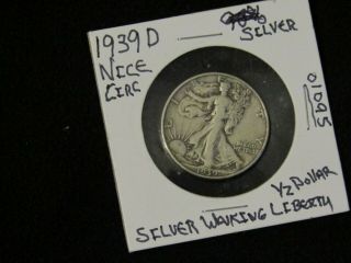1939 - D,  1939,  Walking Liberty Half Dollars (2) Coins In 1 Coins Best