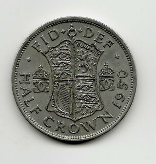 World Coins - United Kingdom Half Crown 1950 Coin Km 879