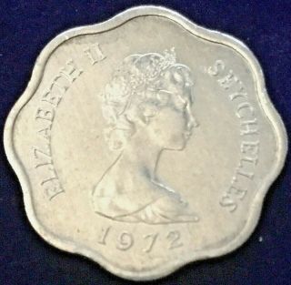 Vintage 1972 Seychelles Elizabeth 5 Cent Coin