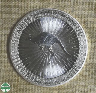 2016 Australian One Dollar Coin - Kangaroo - 1 Oz 9999 Silver