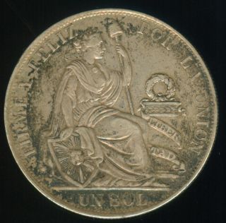 1890 Tf Peru Silver Sol