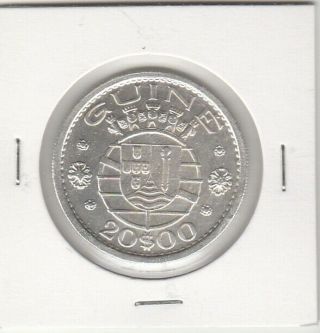 Portugal Guinea 20 Escudos 1952 Fine