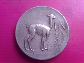 Peru Un Sol De Oro 1967 Big Coin Aug20