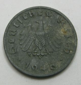 Germany (allied Occupation) 1 Reichspfennig 1946 F - Zinc - Vf - 1653