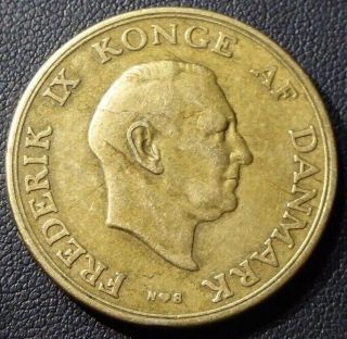 Denmark 2 Kroner 1949 World Foreign High Value Bronze Coin aAU 2