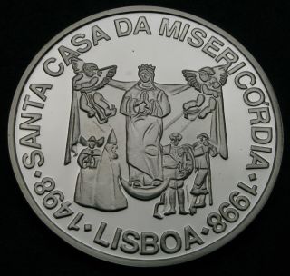 Portugal 1000 Escudos Nd (1998) Proof - Silver - Misericordia Church - 1433