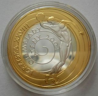 10 Zlotych 2004 Xxviiith Olpimlic Games - Athens 2004 Uncirculated Silver Poland