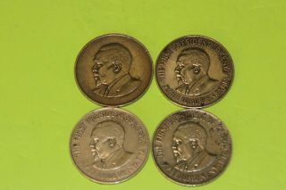 Kenya 4ea 10c Coins 1968 - 70 - 71 - 78 Detail