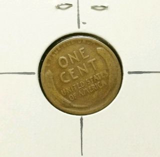 1925 - D Rotated Die Error Lincoln Cent Wheat Penny