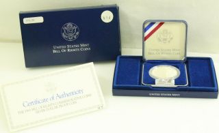 1993 Bill Of Rights Proof Silver Dollar Commemorative Coin -
