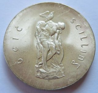 1966 Ireland Silver 10 Shilling Coin - Bu,  Easter Rising Irish Eire (142200j)