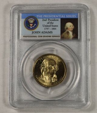 2007 P Pcgs John Adams Doubled Edge Lettering Inverted First Day Of Issue