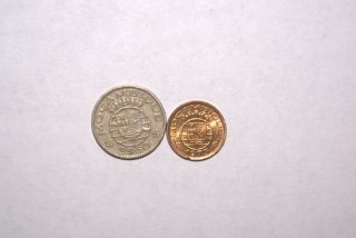 2 Different Coins From Mozambique - 20 Centavos & 2 1/2 Escudos (both 1973)