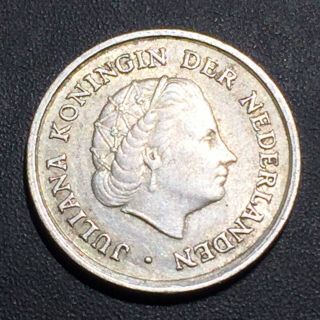 Old Foreign World Coin: 1966 Netherlands Antilles 1/10 Gulden, .  640 Silver