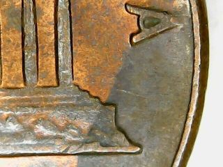 1969 D Lincoln Penny No (fg) Great Coin Missing Clad Seen In Pic