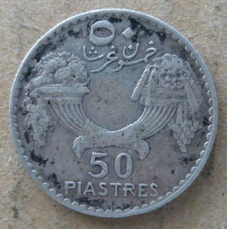 Lebanon 50 Ghirsha/piastres 1936.  Ep - 8207