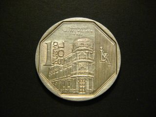 Peru 2014 Coin 1 Nuevo Sol Orgullo Y Riquezas Antiguo Hotel Palace