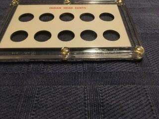 Indian Head Cent Capital Plastic Holder for 10 Coins,  Any Year 3