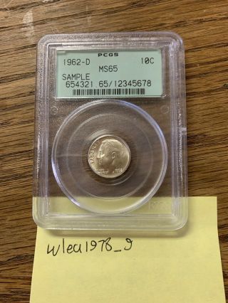1962 - D Roosevelt Dime Certified Pcgs Ms - 65