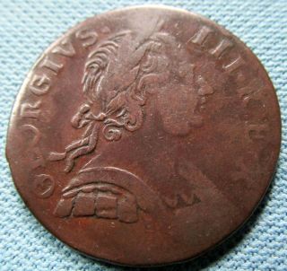 1774 King George Ii British Us Colonial Halfpenny Detailed Non - Regal