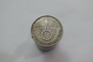Germany Third Reich 5 Reichsmark 1936 A Silver B19 K9789