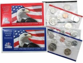 2003 United States Uncirculated Coin Set Both P & D