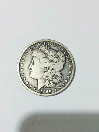 1890o Morgan Silver Dollar,  Really Details Fresh From A Very Old Estate.