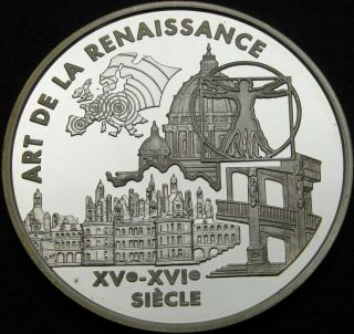 France 6,  55957 Francs 2000 Proof - Silver - Renaissance Art - 607 ¤
