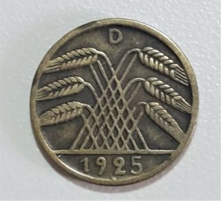 1925a Germany/weimar Republic 5 Reichspfennig
