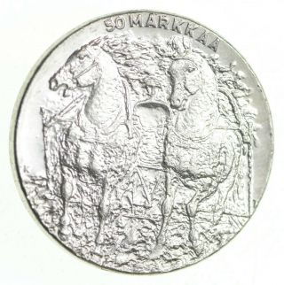 1981 Finland 50 Markkaa - World Silver Coin 20.  1g 797